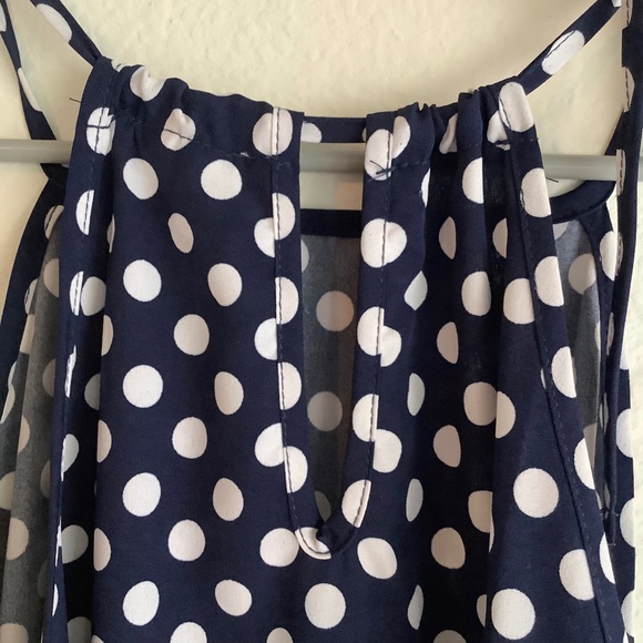 Anna Kaci California Halter Dress Women Size M Sundress Asymmetric Hem Summer - Picture 5 of 11